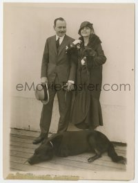 7f803 RUBYE DE REMER 6x8 news photo 1924 with millionaire husband Ben Throop on their honeymoon!