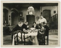 7f856 SQUALL 8x10.25 still 1929 Loretta Young bows her head in prayer at a family dinner!