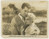 7f887 SWANEE RIVER 8x10.25 still 1931 c/u of pretty Thelmer Todd hugged by sad Grant Withers!