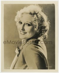 7f906 THELMA TODD 8x10 still 1930s smiling head & shoulders portrait turned to the camera!