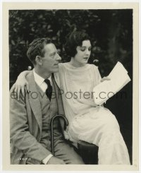 7f959 WANDERING HUSBANDS candid 8.25x10 still 1924 Lila Lee & James Kirkwood reading script!