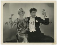 7f968 WET PARADE 8x10.25 still 1932 Myrna Loy & Neil Hamilton toasting the end of Prohibition!