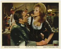7f098 WHERE EAGLES DARE color 8x10 still #3 1968 Richard Burton makes contact with Ingrid Pitt!