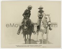 7f988 WINNING OF BARBARA WORTH 8x10.25 still 1926 Vilma Banky & Ronald Colman on horses!