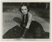 7f995 WONDER BAR 8x10.25 still 1934 great portrait of Dolores Del Rio in cleavage bearing dress!