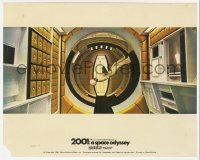 7f005 2001: A SPACE ODYSSEY Cinerama color English FOH LC 1968 stewardess walking upside-down!