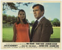 7f007 ACCIDENT color English FOH LC 1967 beautiful Jacqueline Sassard staring at Dirk Bogarde!