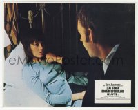 7f050 KLUTE color English FOH LC 1972 close up of Donald Sutherland with call girl Jane Fonda!