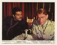 7f051 LAWRENCE OF ARABIA color English FOH LC R1970 c/u of Omar Sharif glaring at Peter O'Toole!