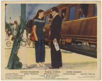 7f080 RED SHOES color English FOH LC 1948 Moira Shearer talking to man at train station, very rare!