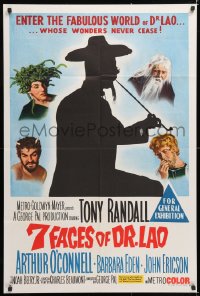 7g534 7 FACES OF DR. LAO Aust 1sh 1964 great art of Tony Randall's different personalities!