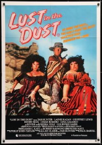 7g601 LUST IN THE DUST Aust 1sh 1984 Divine, Tab Hunter, together they ravaged the land, wild image!
