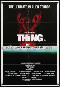 7g640 THING Aust 1sh 1982 John Carpenter, cool sci-fi horror, the ultimate in alien terror!