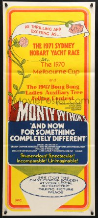 7g671 AND NOW FOR SOMETHING COMPLETELY DIFFERENT Aust daybill 1971 Monty Python, wacky taglines!