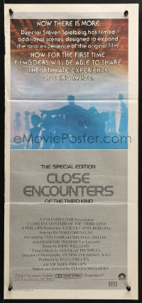 7g719 CLOSE ENCOUNTERS OF THE THIRD KIND S.E. Aust daybill 1980 Spielberg classic with new scenes!