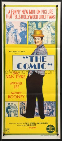 7g721 COMIC Aust daybill 1969 Carl Reiner, Mickey Rooney, Dick Van Dyke as Buster Keaton!