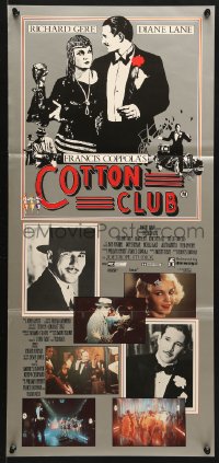 7g727 COTTON CLUB Aust daybill 1984 directed by Francis Ford Coppola, Richard Gere, Diane Lane!