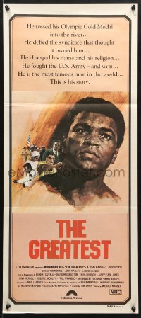 7g797 GREATEST Aust daybill 1977 art of heavyweight boxing champ Muhammad Ali by Putzu!