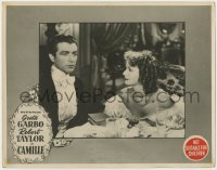 7g026 CAMILLE Aust LC R1950s different close-up sexy Greta Garbo & young Robert Taylor!
