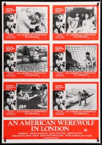 7g989 AMERICAN WEREWOLF IN LONDON Aust LC poster 1982 great different horror images!