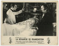 7g222 REVENGE OF FRANKENSTEIN French LC 1958 Peter Cushing in the greatest horrorama, cool image!