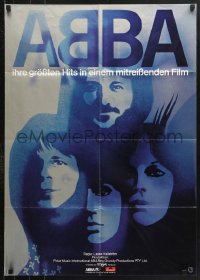 7g377 ABBA: THE MOVIE German 1978 Swedish pop rock, art of all 4 band members by Kratzsch!
