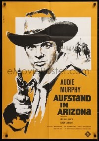 7g381 APACHE RIFLES German 1965 Audie Murphy vowed to stop the bloodshed of two warring nations!