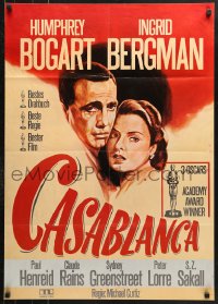 7g394 CASABLANCA German R1972 Humphrey Bogart, Ingrid Bergman, Michael Curtiz classic!