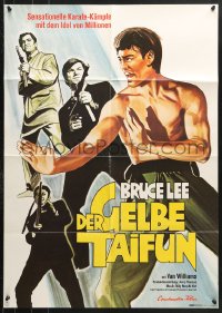 7g410 DER GELBE TAIFUN German 1976 wonderful different art of Bruce Lee as Kato!