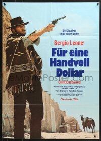 7g417 FISTFUL OF DOLLARS German R1973 introducing the man with no name, Clint Eastwood!