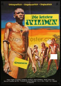 7g444 LAST SAVAGE German 1979 Addio ultimo uomo, Italian pain documentary!
