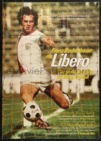 7g446 LIBERO German 1976 great close up of football soccer player Kaiser Franz Beckenbauer!