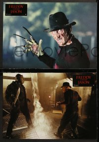 7g143 FREDDY VS JASON 9 French LCs 2003 cool images of slasher horror icons, the ultimate battle!