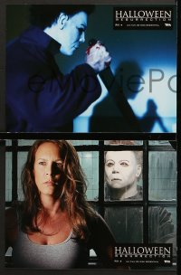 7g198 HALLOWEEN RESURRECTION 6 French LCs 2002 horror, Jamie Lee Curtis, evil finds its way home!