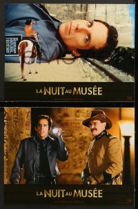 7g194 NIGHT AT THE MUSEUM 7 French LCs 2007 great images of Ben Stiller, Robin Williams!