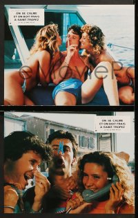 7g179 ON SE CALME ET ON BOIT FRAIS A SAINT-TROPEZ 8 French LCs 1987 Max Pecas romantic comedy!