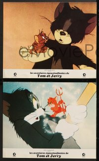 7g207 TOM & JERRY 6 style B French LCs 1974 great cartoon image of Hanna-Barbera cat & mouse!