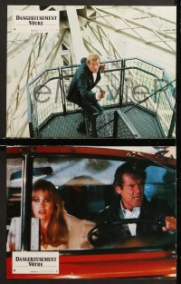7g129 VIEW TO A KILL 12 French LCs 1985 Roger Moore as James Bond 007, Walken, Grace Jones!