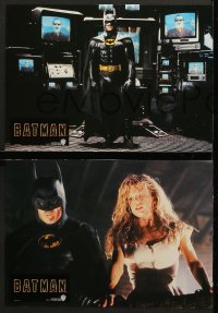 7g058 BATMAN 16 German LCs 1989 Michael Keaton, Jack Nicholson, Tim Burton, different images!