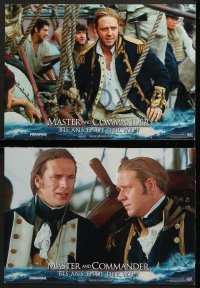 7g070 MASTER & COMMANDER 8 German LCs 2003 Russell Crowe, Paul Bettany, directed by Peter Weir!