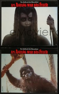 7g064 QUEST FOR FIRE 10 German LCs 1982 sexy Rae Dawn Chong, prehistoric cavemen!