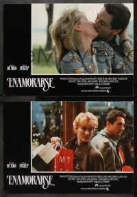 7g088 FALLING IN LOVE 12 Spanish LCs 1985 different romantic Robert De Niro & Meryl Streep!