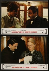 7g097 MURDER ON THE ORIENT EXPRESS 12 Spanish LCs 1974 Agatha Christie, Lauren Bacall, Albert Finney