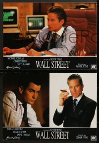7g080 WALL STREET 12 Spanish LCs 1988 Michael Douglas, Charlie Sheen, Daryl Hannah, Oliver Stone!