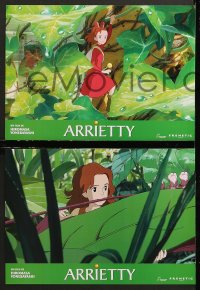 7g034 SECRET WORLD OF ARRIETTY 8 Swiss LCs 2011 Japanese Studio Ghibli fantasy anime cartoon!