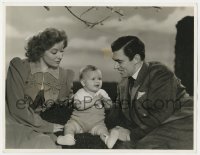 7h122 BLOSSOMS IN THE DUST deluxe 10x13 still 1941 Garson, Pidgeon & baby by Clarence Sinclair Bull!