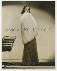 7h164 ELEANORE WHITNEY 10.25x12.75 still 1937 in cotton lace & white fox fur by William Walling!