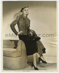 7h172 EVELYN KEYES 10.25x12.75 still 1938 modeling a three-piece town & country suit by Walling!