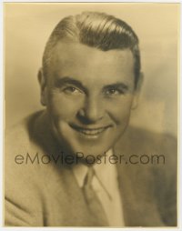 7h186 GEORGE BRENT deluxe 10.75x13.5 still 1930s great smiling portrait by Melbourne Spurr!