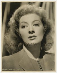 7h198 GREER GARSON deluxe 10x13 still 1940s great head & shoulders MGM studio portrait!